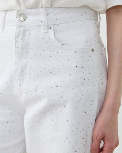 Taşlı Baggy Fit Jean Beyaz - Aybikestil (1)