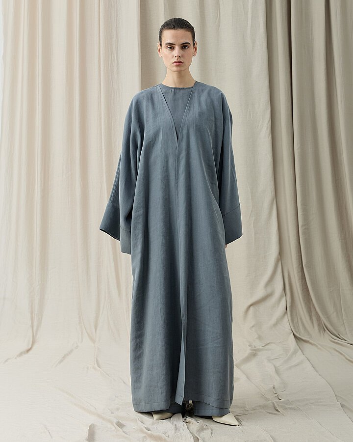 Tencel Diamond Kimono Abaya Nefti - Aybikestil (1)