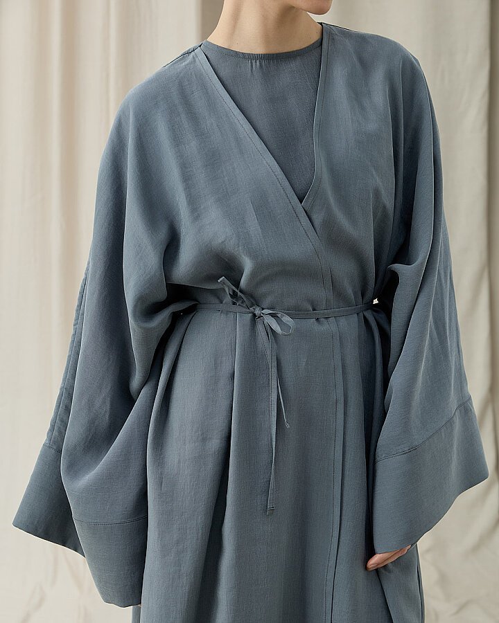 Tencel Diamond Kimono Abaya Nefti - Aybikestil (1)
