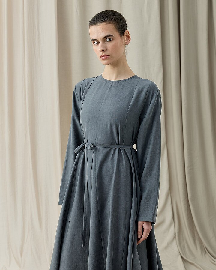 Tencel Godeli Elbise Nefti - Aybikestil (1)