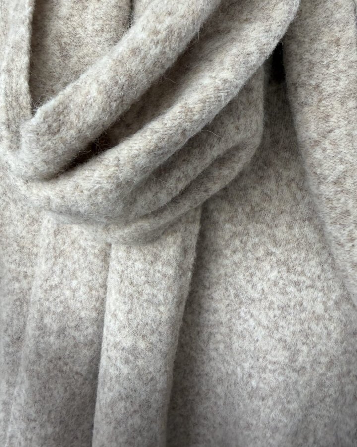 Triko Atkılı Minimal Kazak Bej - Aybikestil (1)