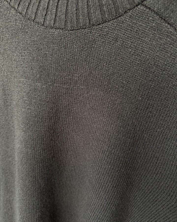 Triko Dik Yaka Basic Kazak Acı Kahve - Aybikestil (1)