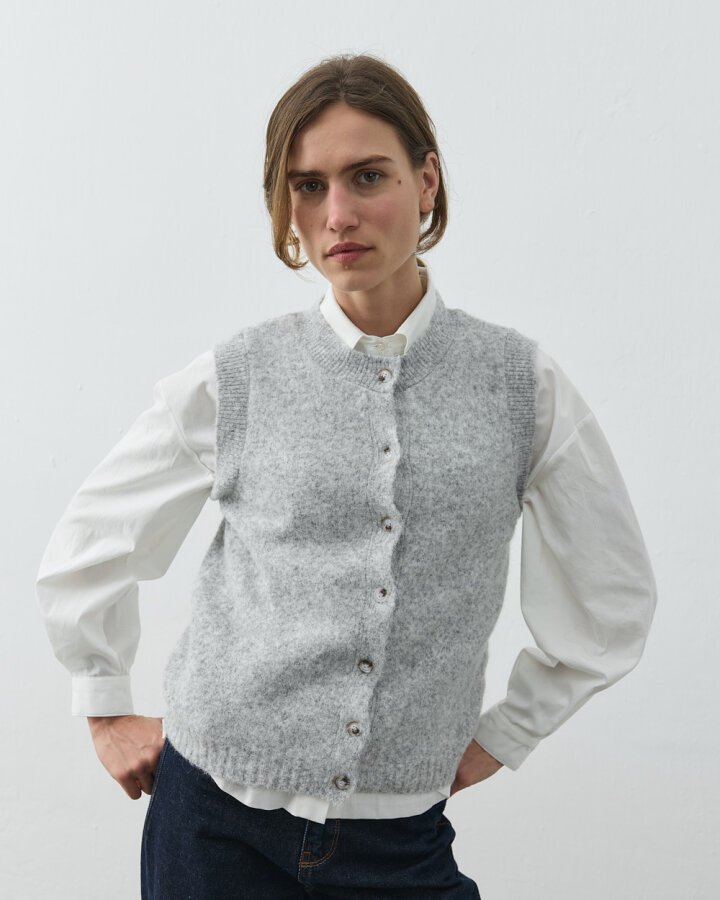 Triko Yelek Gri - Aybikestil (1)