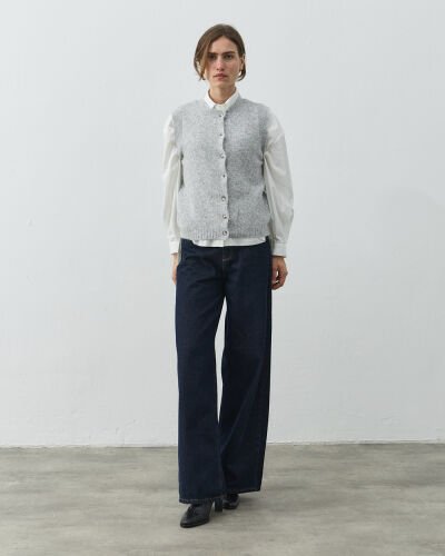 Triko Yelek Gri - Aybikestil (1)