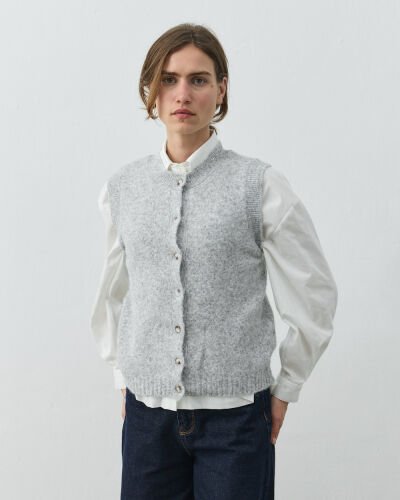 Triko Yelek Gri - Aybikestil