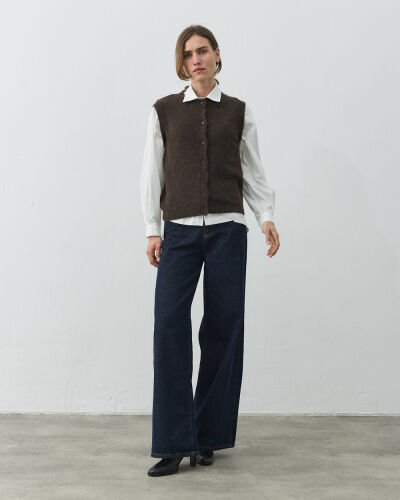 Triko Yelek Kahverengi - Aybikestil (1)