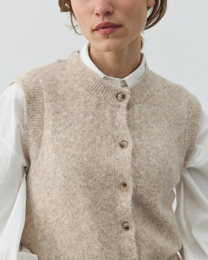 Triko Yelek Vizon - Aybikestil (1)