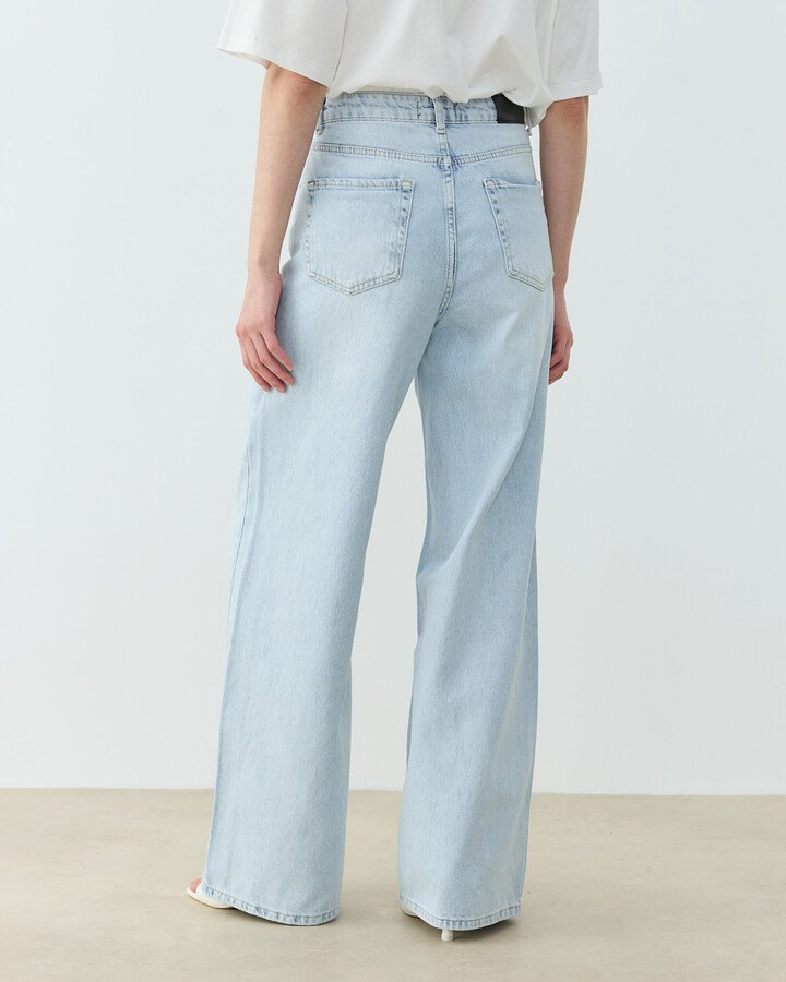 Baggy Fit Jean Açık Mavi · 6
