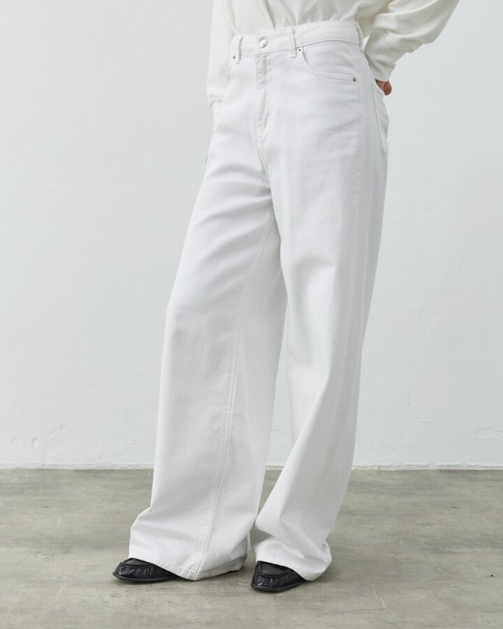 Baggy Fit Jean Beyaz - Aybikestil (1)