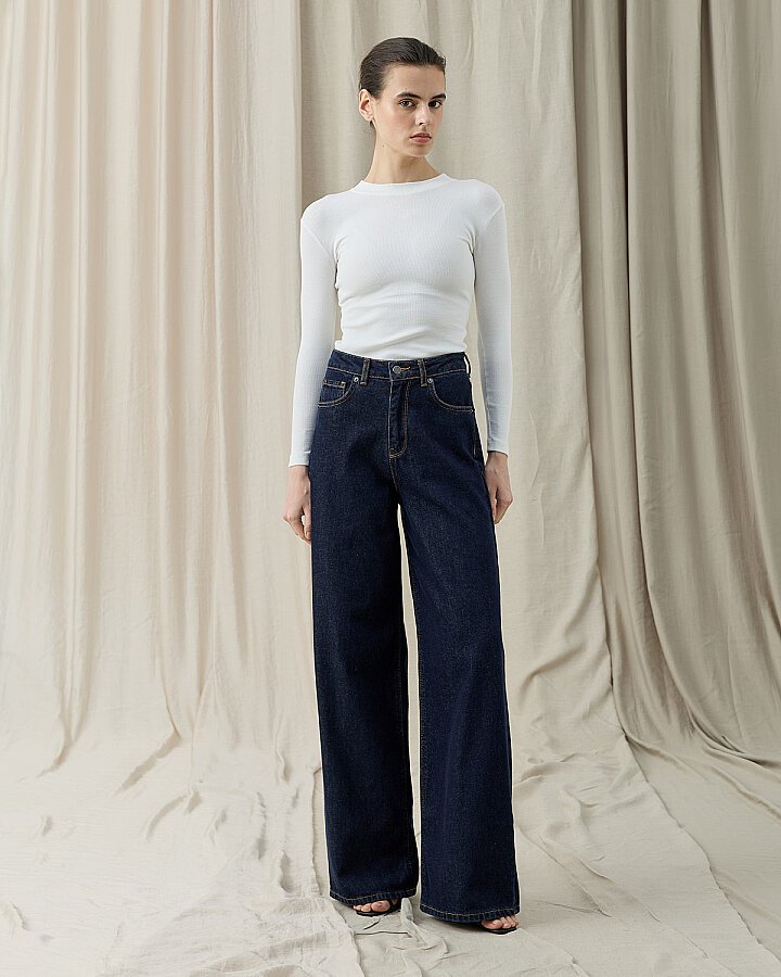 Baggy Fit Jean Lacivert - Aybikestil (1)