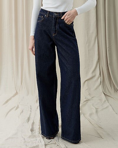 Baggy Fit Jean Lacivert 