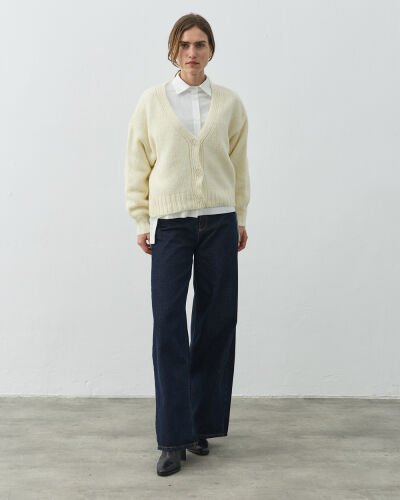 Basic Hırka Krem - Aybikestil (1)