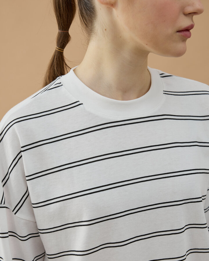 Çizgili Süprem Crop Bluz Siyah Çizgili - Aybikestil (1)