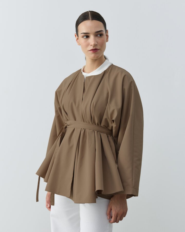 Çok Volanlı Dove Ceket Camel