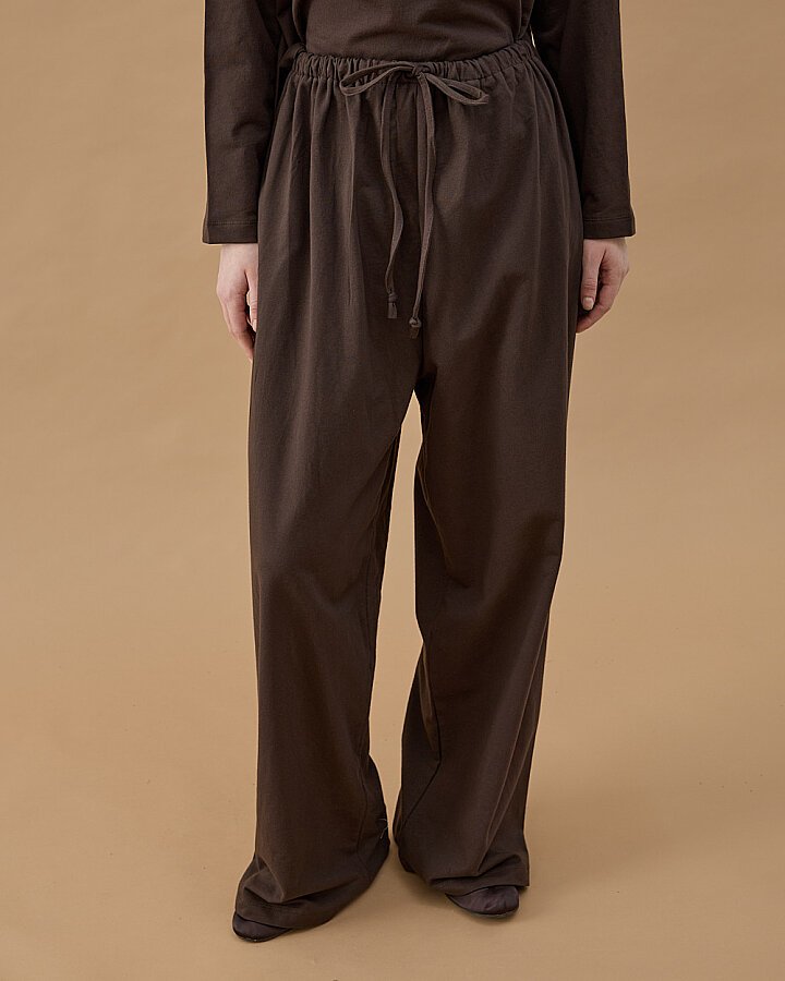 Cotton İki İplik Relax Takım Kahve - Aybikestil (1)