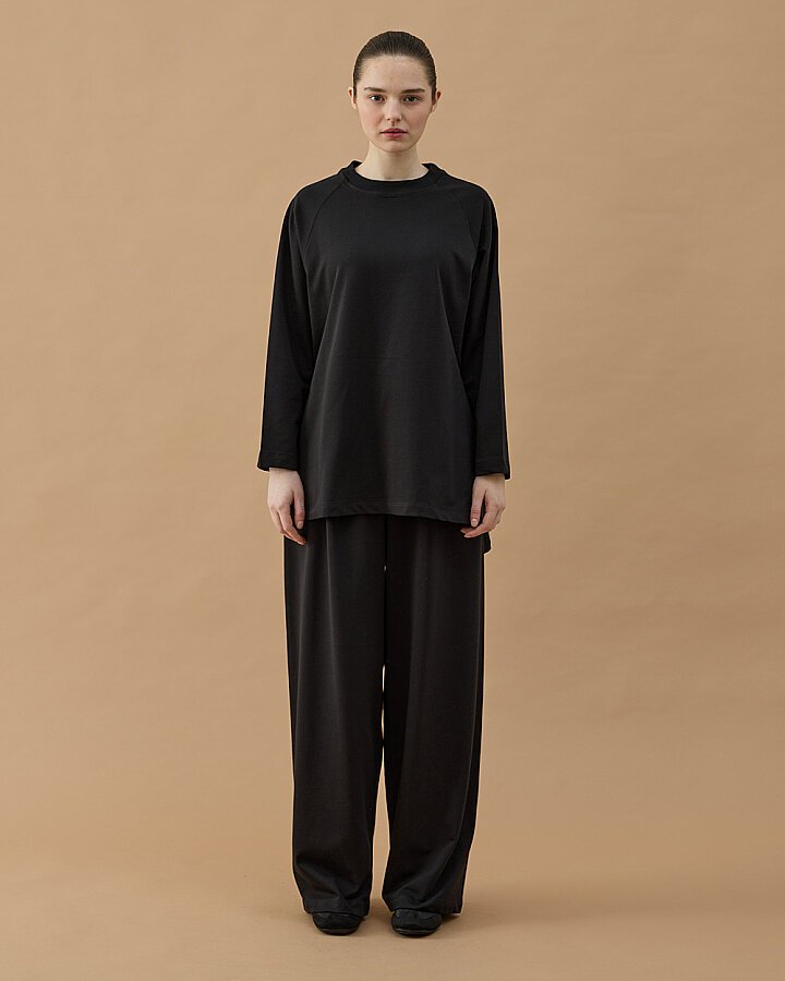 Cotton İki İplik Relax Takım Siyah - Aybikestil