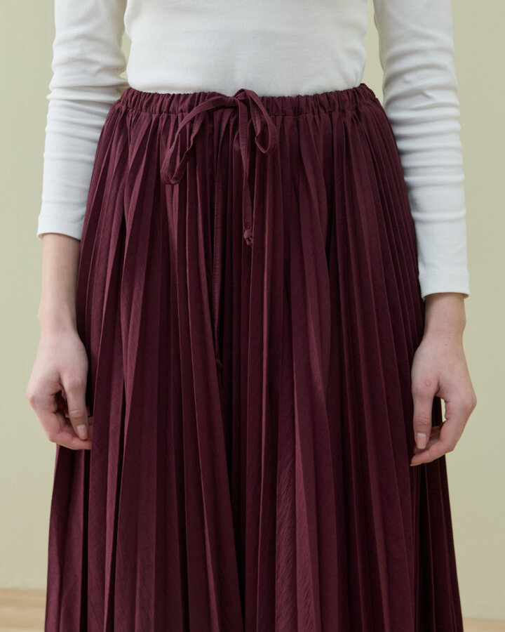 Crash Asimetrik Çok Pilisoley Etek Bordo - Aybikestil (1)