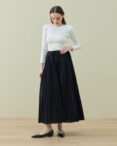 Crash Asimetrik Çok Pilisoley Etek Siyah - Aybikestil (1)