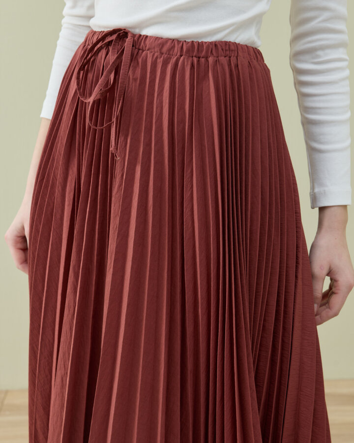 Crash Asimetrik Çok Pilisoley Etek Terra Cotta - Aybikestil (1)