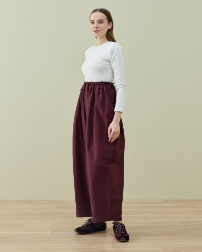 Crash Yandan Ayarlanan Pantolon Bordo - Aybikestil (1)