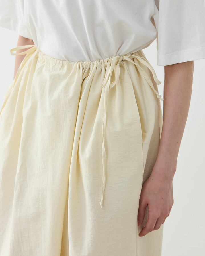 Crash Yandan Ayarlanan Pantolon Krem - Aybikestil (1)