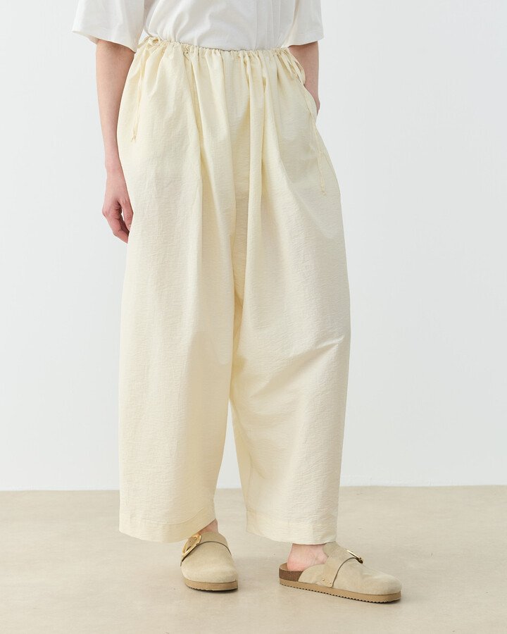 Crash Yandan Ayarlanan Pantolon Krem - Aybikestil (1)