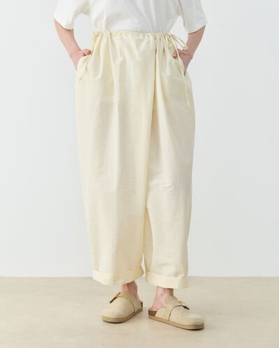 Crash Yandan Ayarlanan Pantolon Krem 