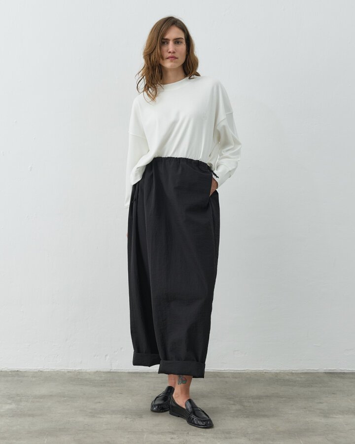 Crash Yandan Ayarlanan Pantolon Siyah - Aybikestil (1)