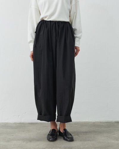 Crash Yandan Ayarlanan Pantolon Siyah 