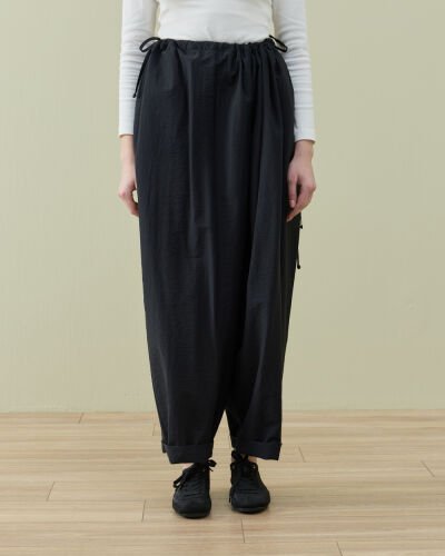 Crash Yandan Ayarlanan Pantolon Siyah 