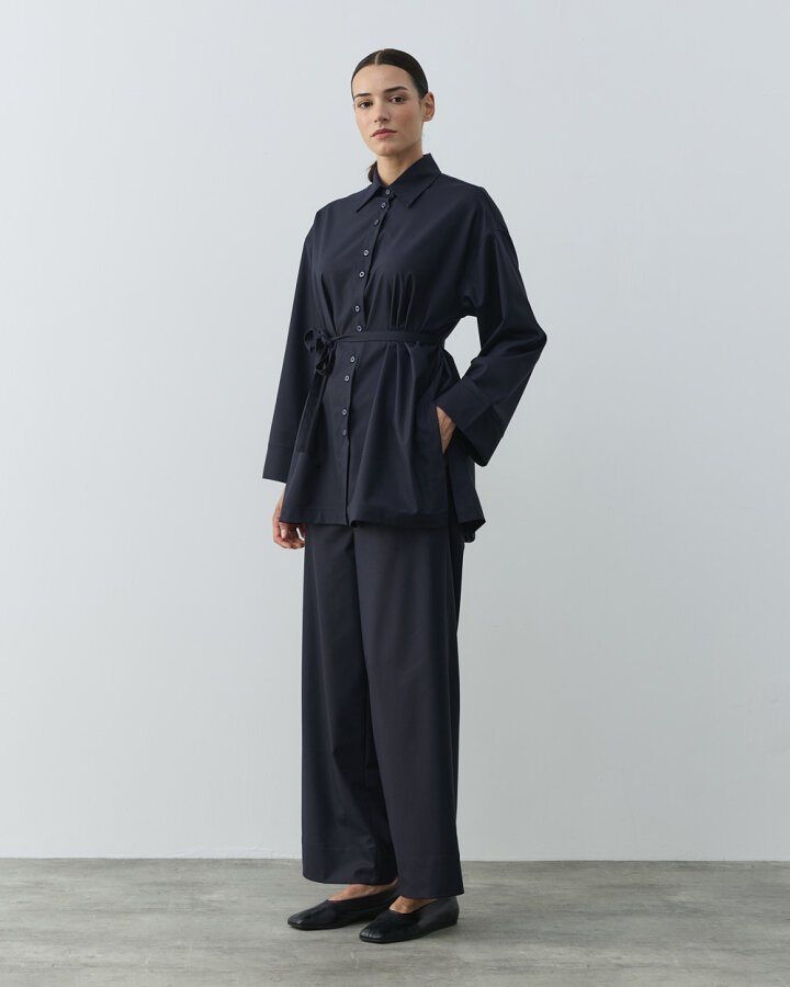 Culotte Pantolon Gömlek Takım Lacivert