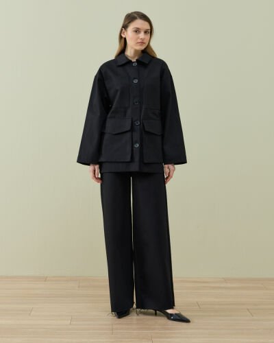 Denim Baggy Fit Pantolon Siyah 