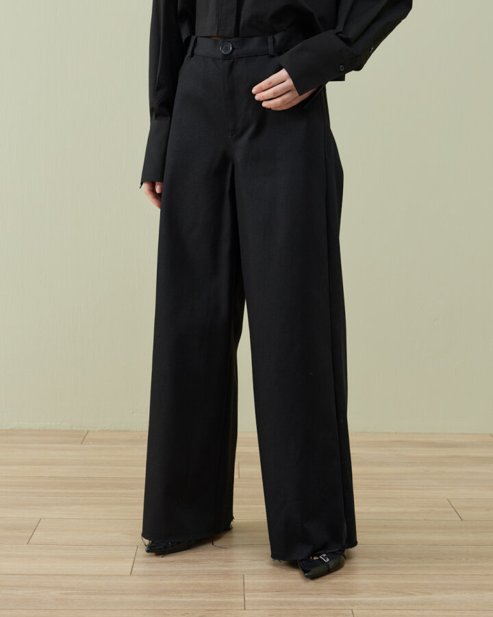 Denim Baggy Fit Pantolon Siyah - Aybikestil