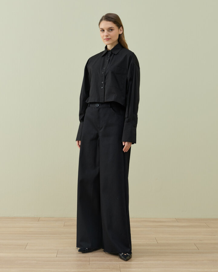 Denim Baggy Fit Pantolon Siyah - Aybikestil (1)