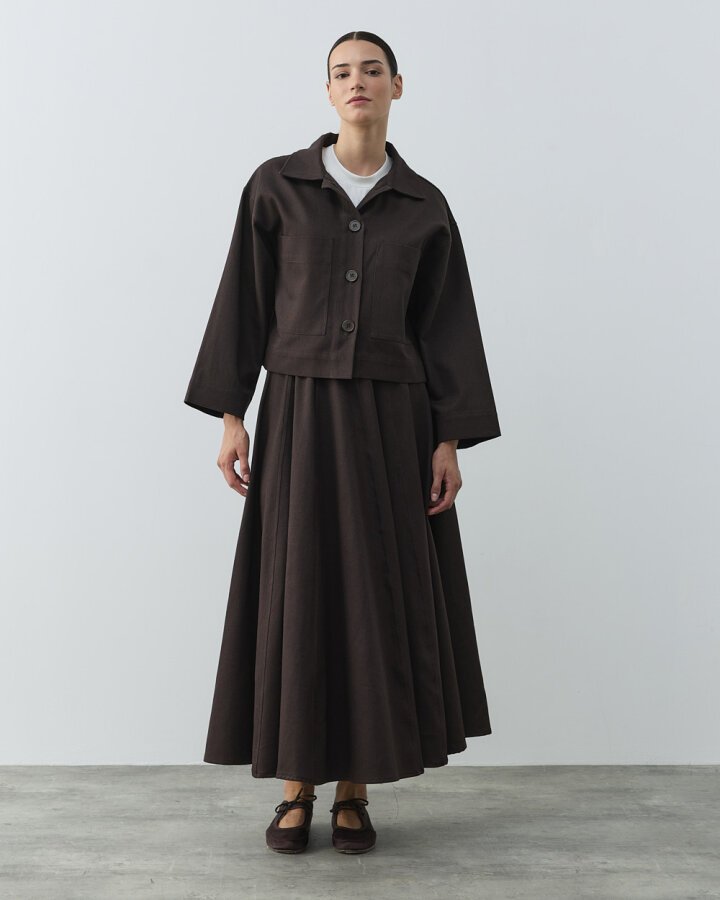 Denim Cepli Kısa Ceket Kahve - Aybikestil (1)