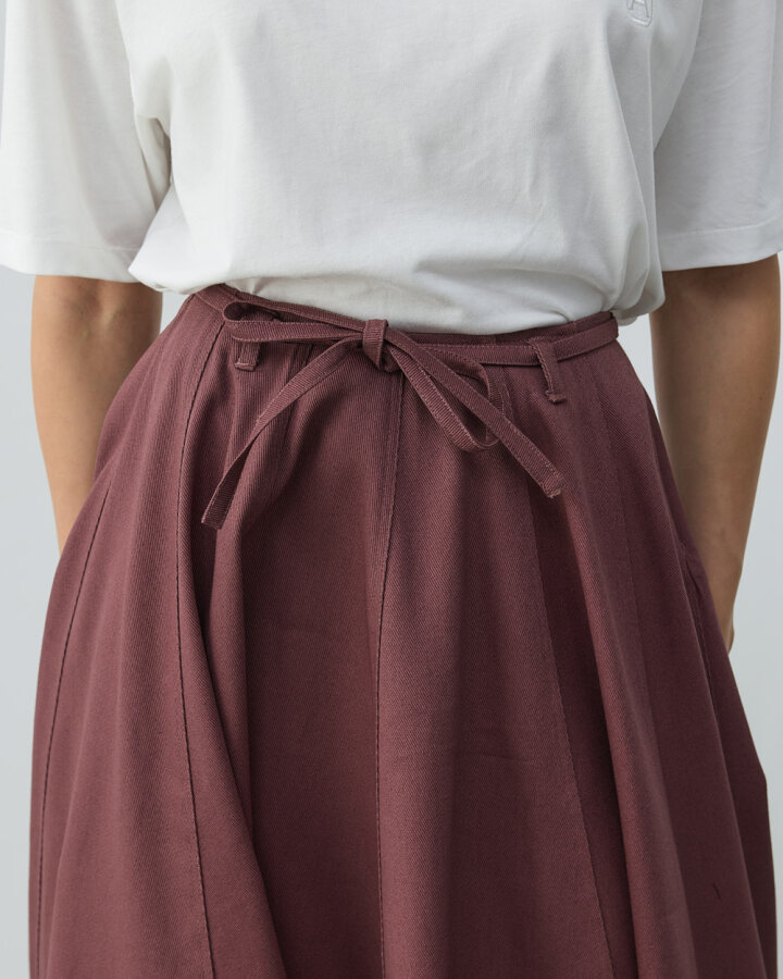 Denim Parçalı Volum Etek Sumak - Aybikestil (1)