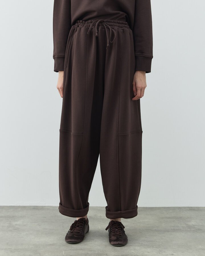 Edition Diagonal Üç İplik Balon Fit Kesikli Eşofman Altı Acı Kahve - Aybikestil