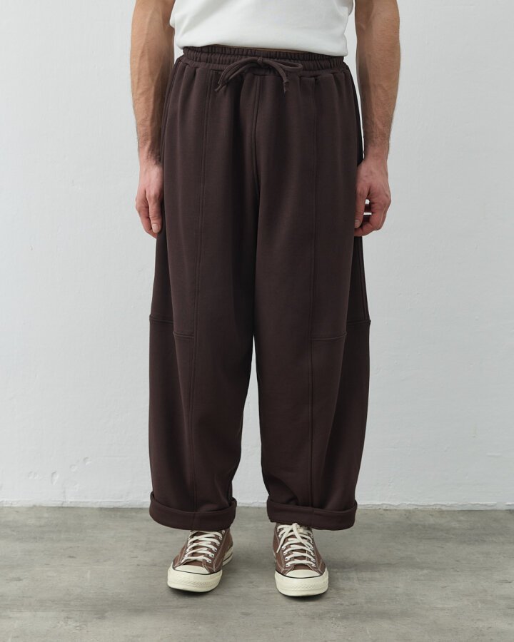 Erkek Edition Diagonal Üç İplik Balon Fit Kesikli Eşofman Altı Acı Kahve