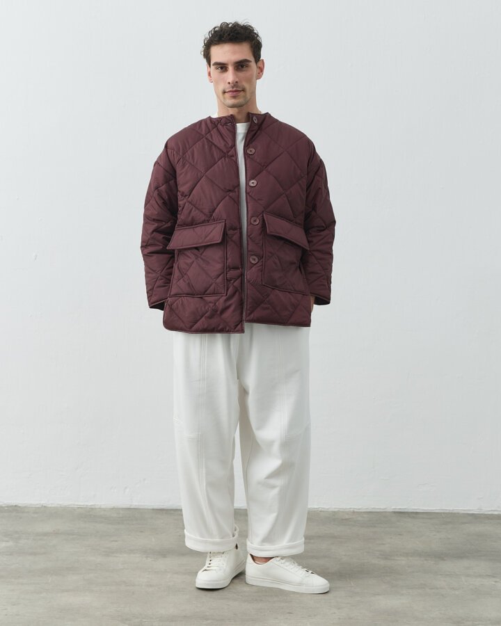 Erkek Kapitone Basic Cepli Mont Bordo - Aybikestil (1)