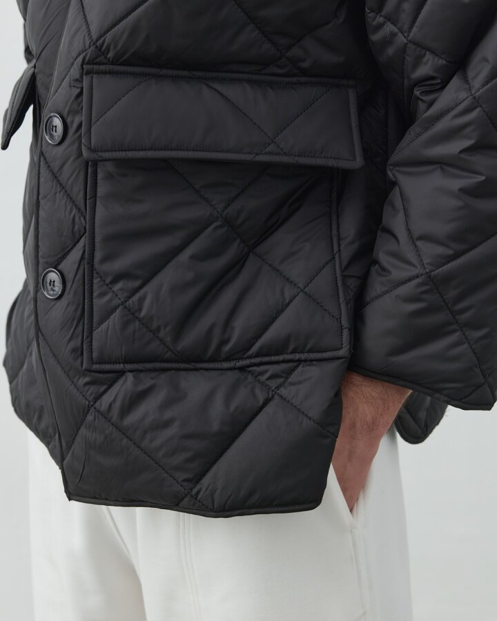 Erkek Kapitone Basic Cepli Mont Siyah - Aybikestil (1)