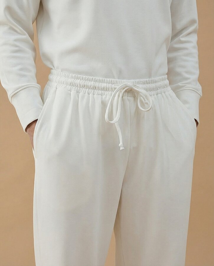 Erkek Premium Doubleface Carrot Fit Pantolon Ekru - Aybikestil (1)