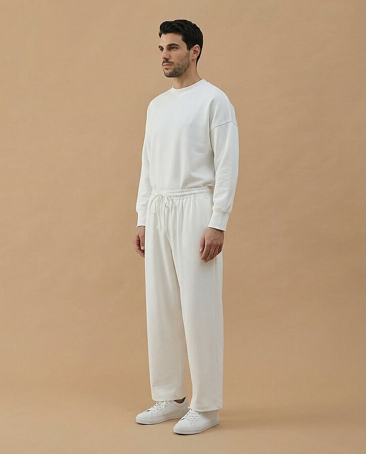 Erkek Premium Doubleface Carrot Fit Pantolon Ekru - Aybikestil (1)