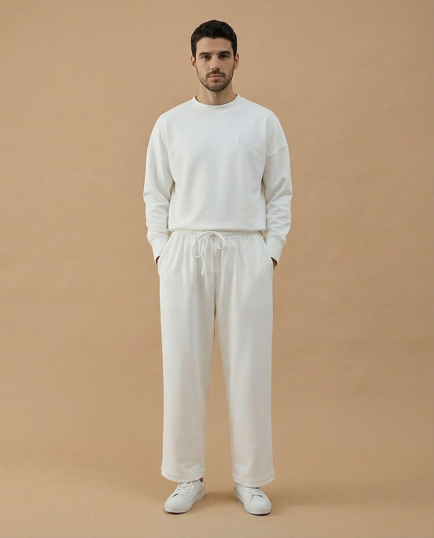 Erkek Premium Doubleface Carrot Fit Pantolon Ekru - Aybikestil