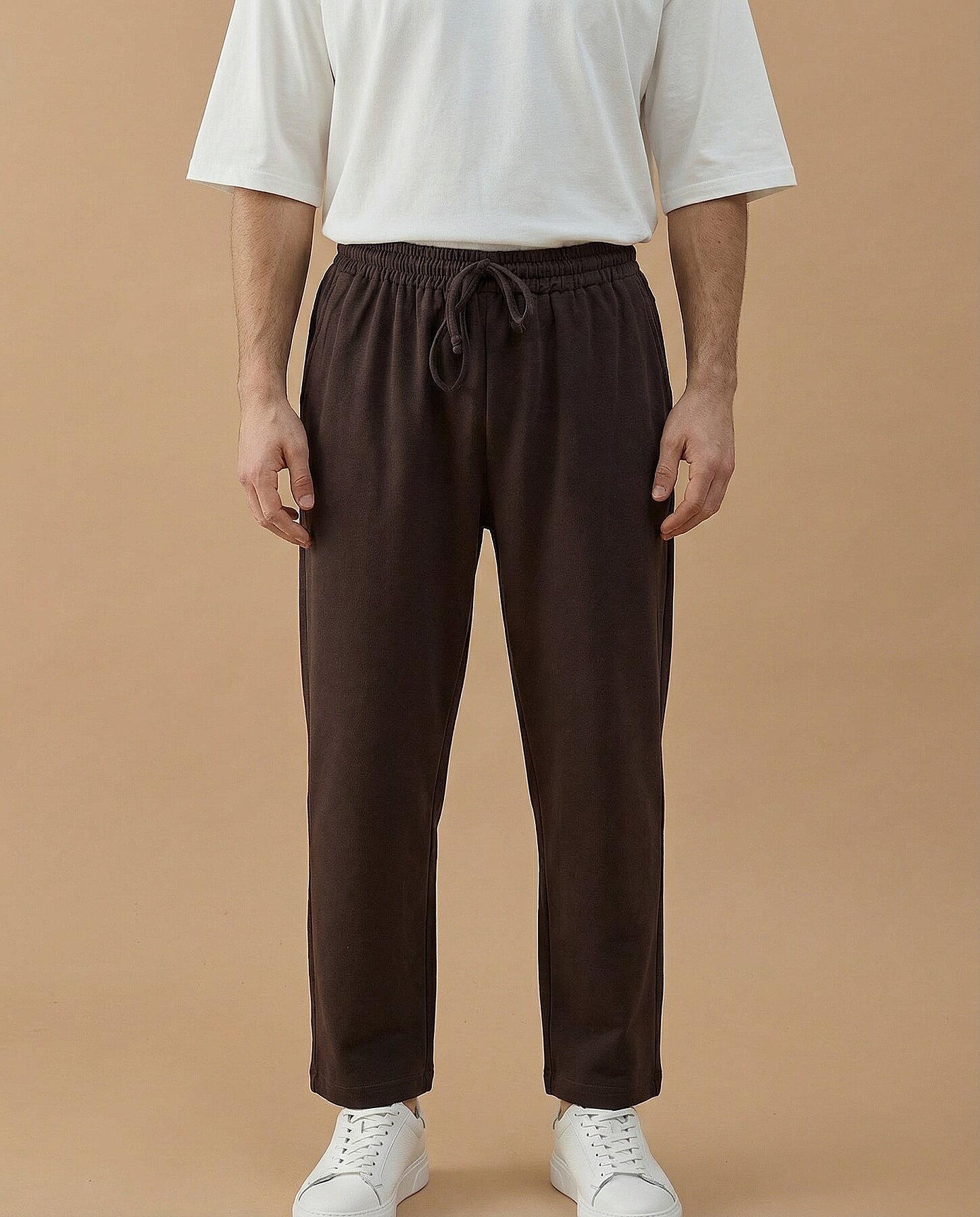 Erkek Premium Doubleface Carrot Fit Pantolon Kahve - Aybikestil