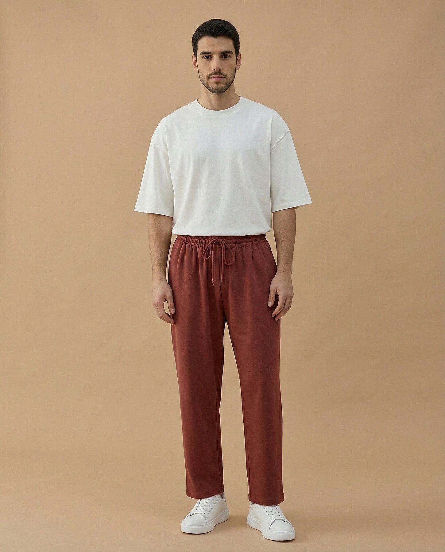 Erkek Premium Doubleface Carrot Fit Pantolon Terra Cotta - Aybikestil