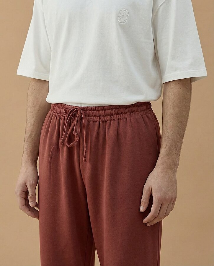 Erkek Premium Doubleface Carrot Fit Pantolon Terra Cotta - Aybikestil (1)