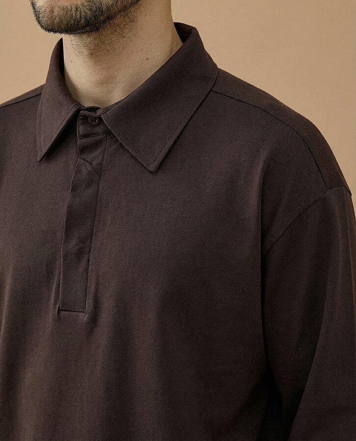 Erkek Süprem Polo Yaka Tshirt Kahve - Aybikestil (1)
