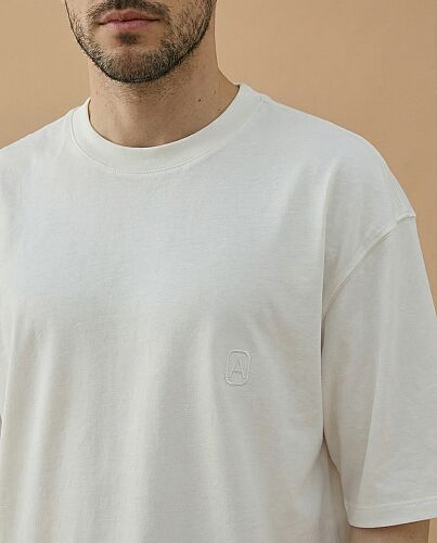 Erkek Süprem Smart Tshirt Ekru - Aybikestil (1)