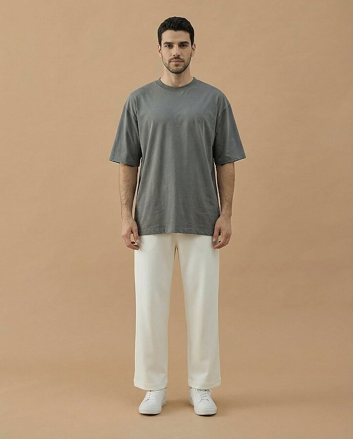 Erkek Süprem Smart Tshirt Gri