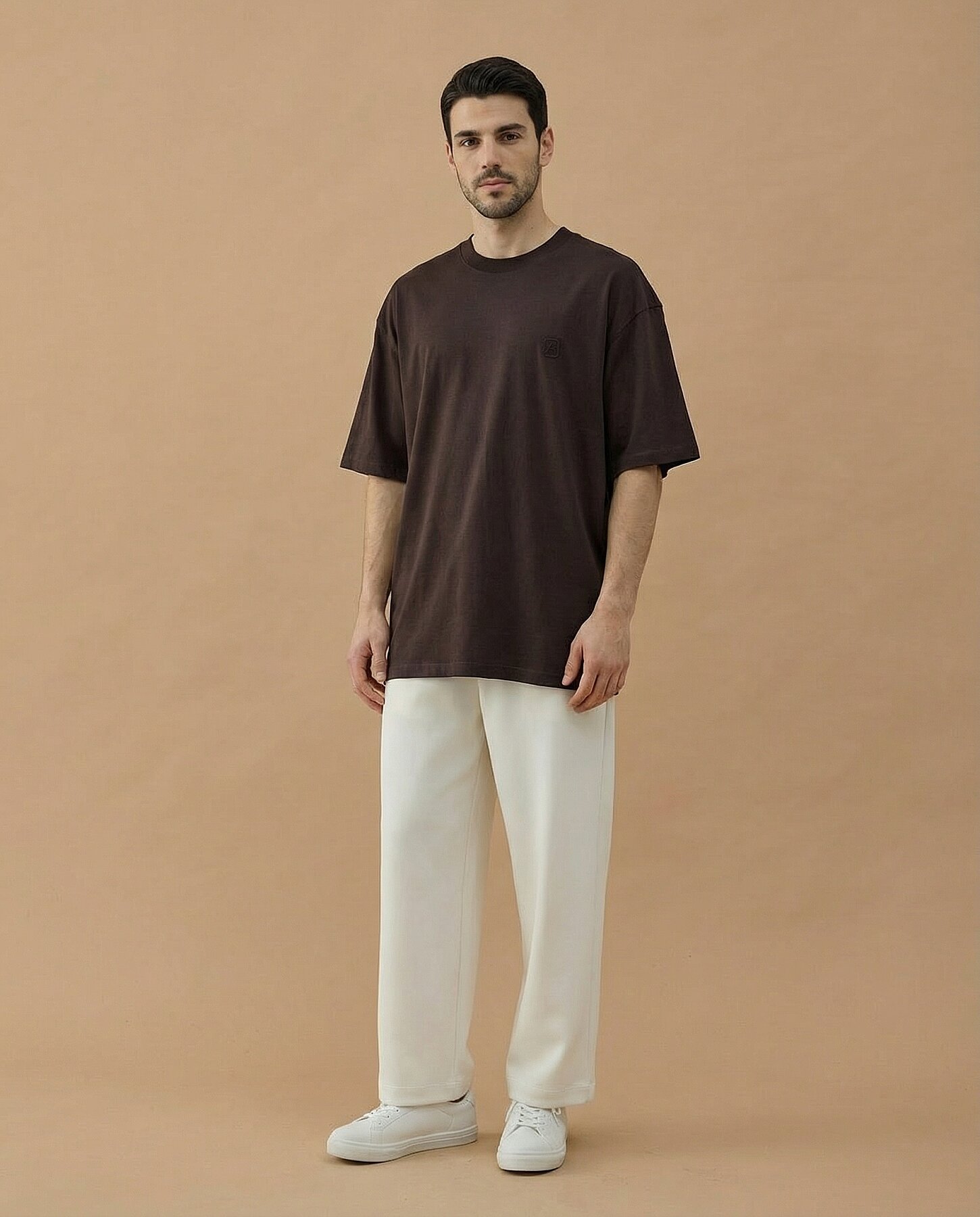 Erkek Süprem Smart Tshirt Kahve - Aybikestil